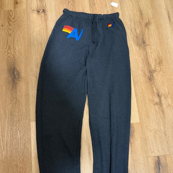 Brand New Aviator Logo Sweatpants - Size Medium (Charcoal) - Picture 1 of 4